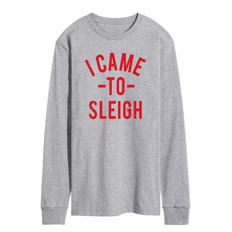 Tops * | Men'S I Came To Sleigh Long Sleeve Tee