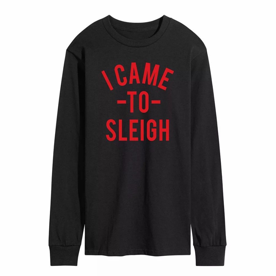 Tops * | Men'S I Came To Sleigh Long Sleeve Tee