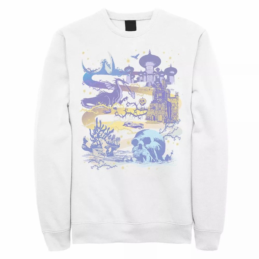 Tops * | Men'S Disney Villains Map Sweatshirt