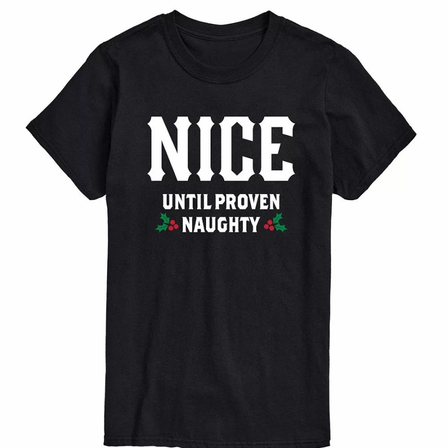 Tops * | Big & Tall Nice Until Naughty Tee