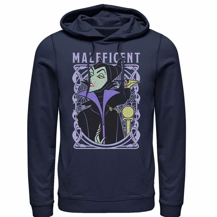 Tops * | Men'S Disney Sleeping Beauty Maleficent Old School Poster Hoodie