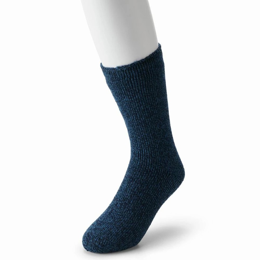 Socks & Hosiery * | Men'S Heat Holders Thermal Twist Crew Socks