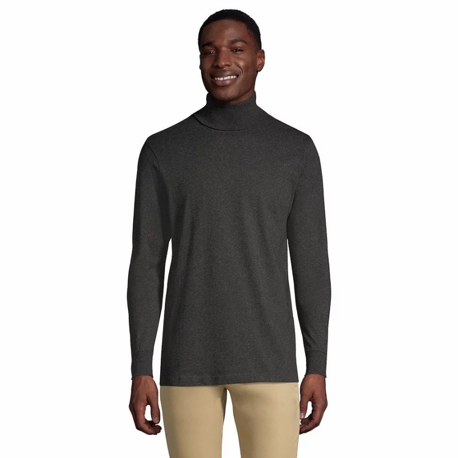 Tops * | Big & Tall Lands' End Super-T Classic-Fit Turtleneck