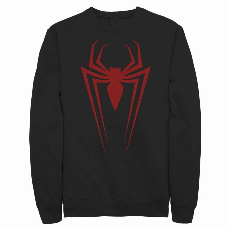 Tops * | Big & Tall Marvel Spider-Man Logo Sweatshirt