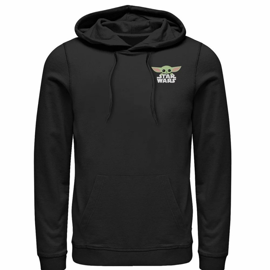 Tops * | Men'S Star Wars: The Mandalorian Star Child Pocket Hoodie