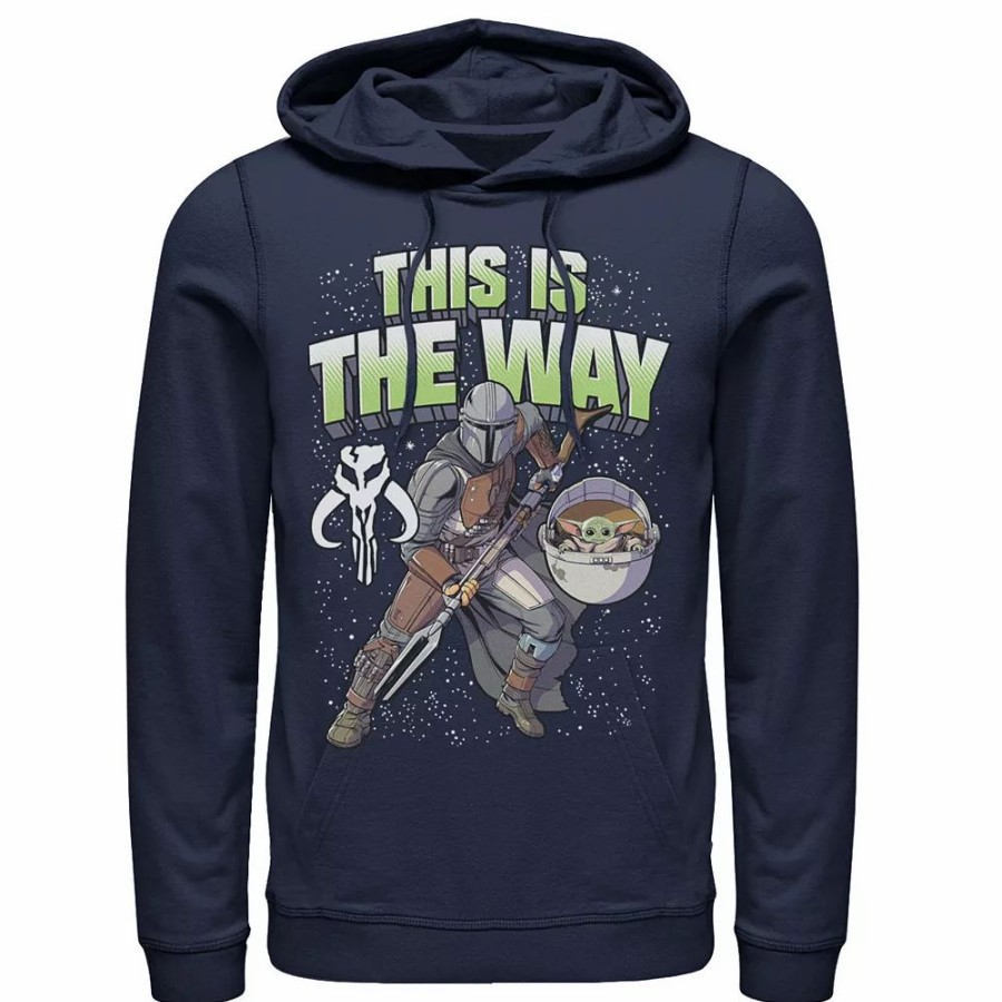 Tops * | Men'S Star Wars: The Mandalorian This Is The Way Action Pose Hoodie