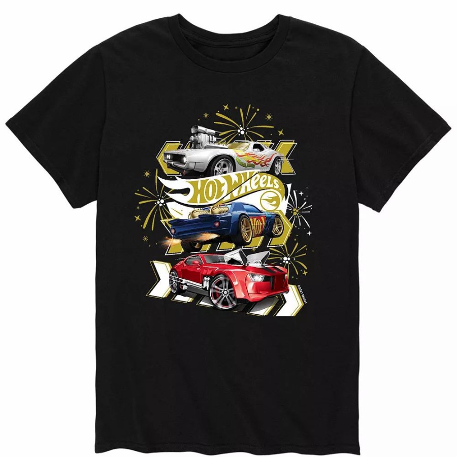 Tops * | Men'S Hot Wheels New Year'S Fireworks Tee