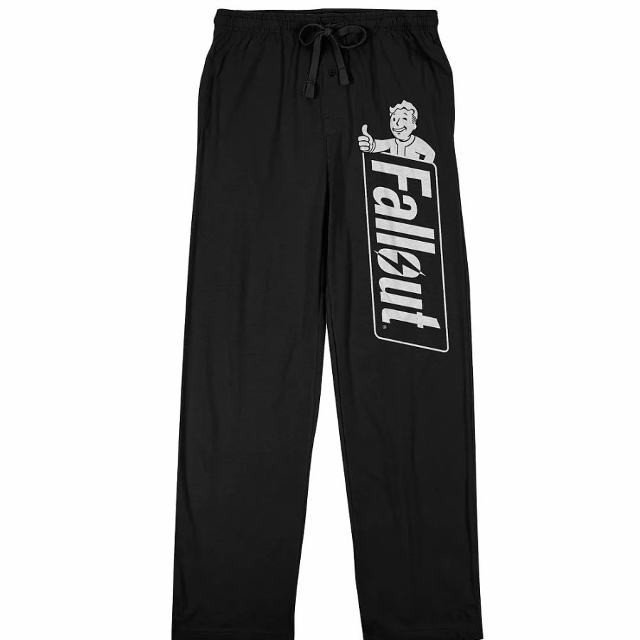 Sleepwear * | Men'S Fallout Logo Print Sleep Pants