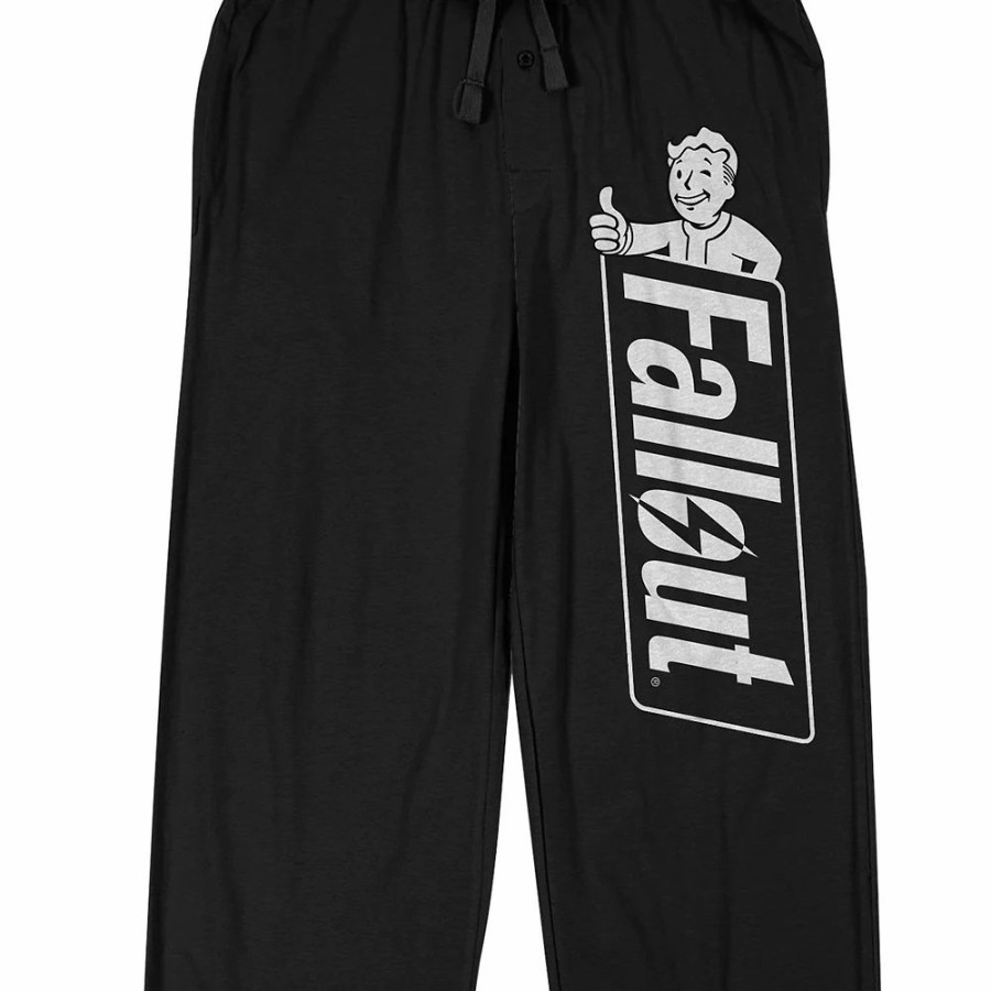 Sleepwear * | Men'S Fallout Logo Print Sleep Pants