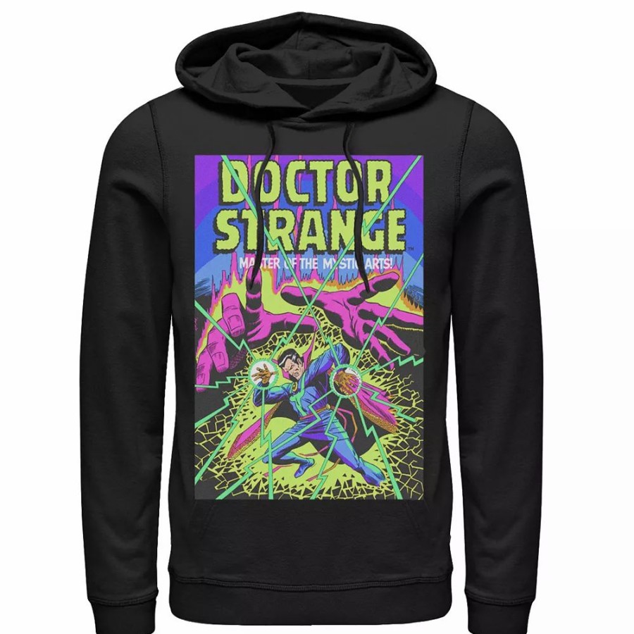 Tops * | Men'S Marvel Doctor Strange Mystic Arts Neon Hoodie