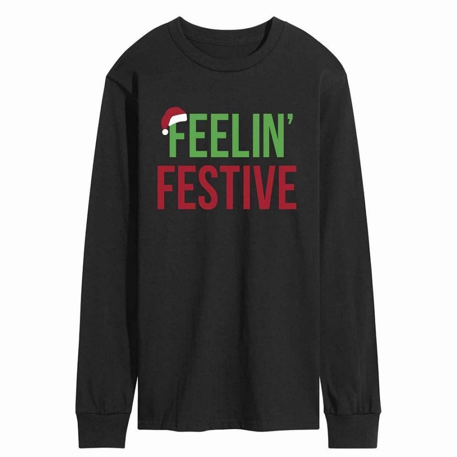 Tops * | Men'S Feelin Festive Tee