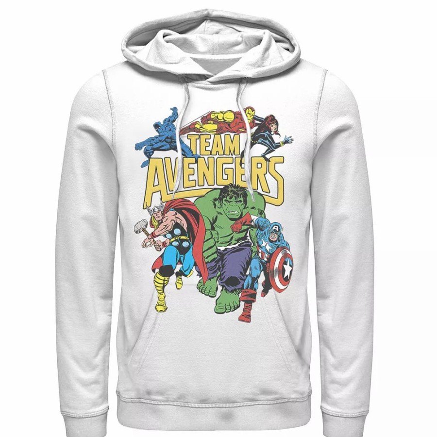 Tops * | Men'S Marvel Avengers Classic Group Assemble Hoodie