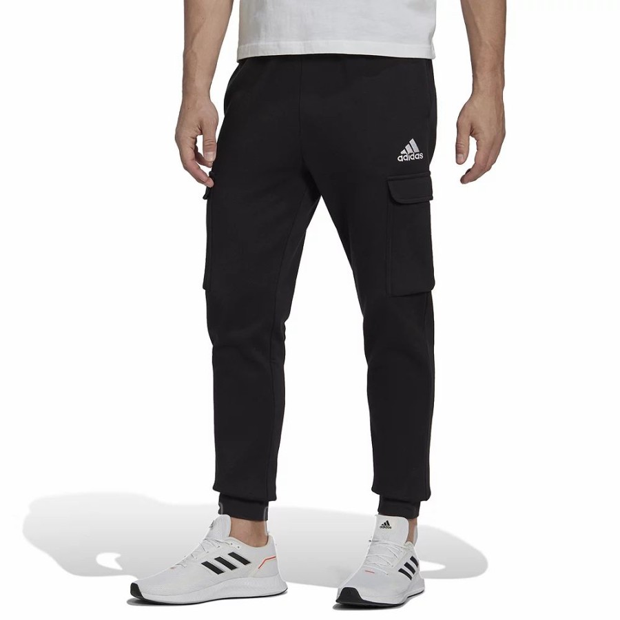 Bottoms * | Men'S Adidas Essentials Tapered Fleece Cargo Pants