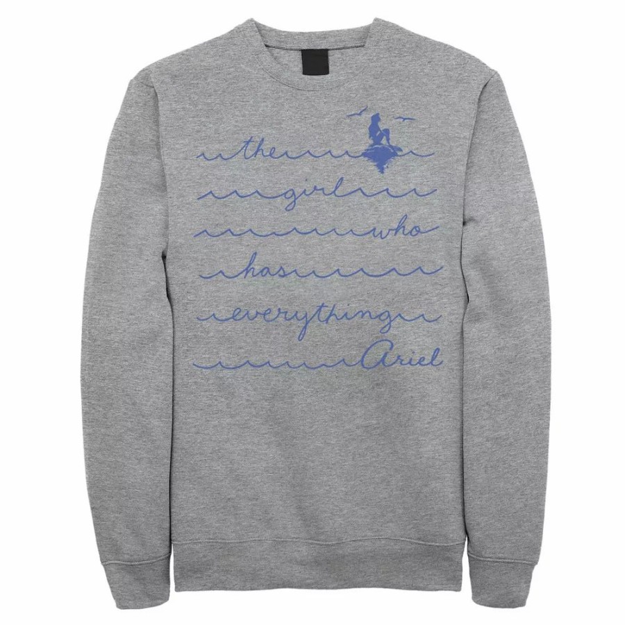 Tops * | Men'S Disney The Little Mermaid Ariel The Girl Who Has Everything Sweatshirt