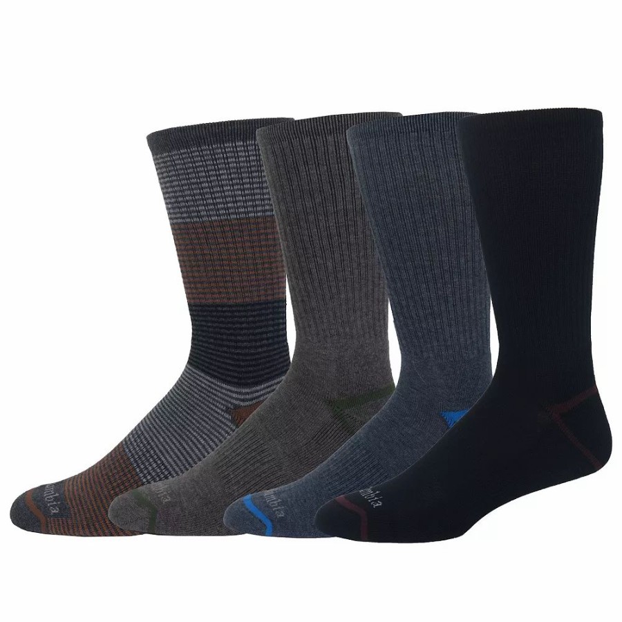 Socks & Hosiery * | Men'S Columbia 4-Pack Casual Boot Socks