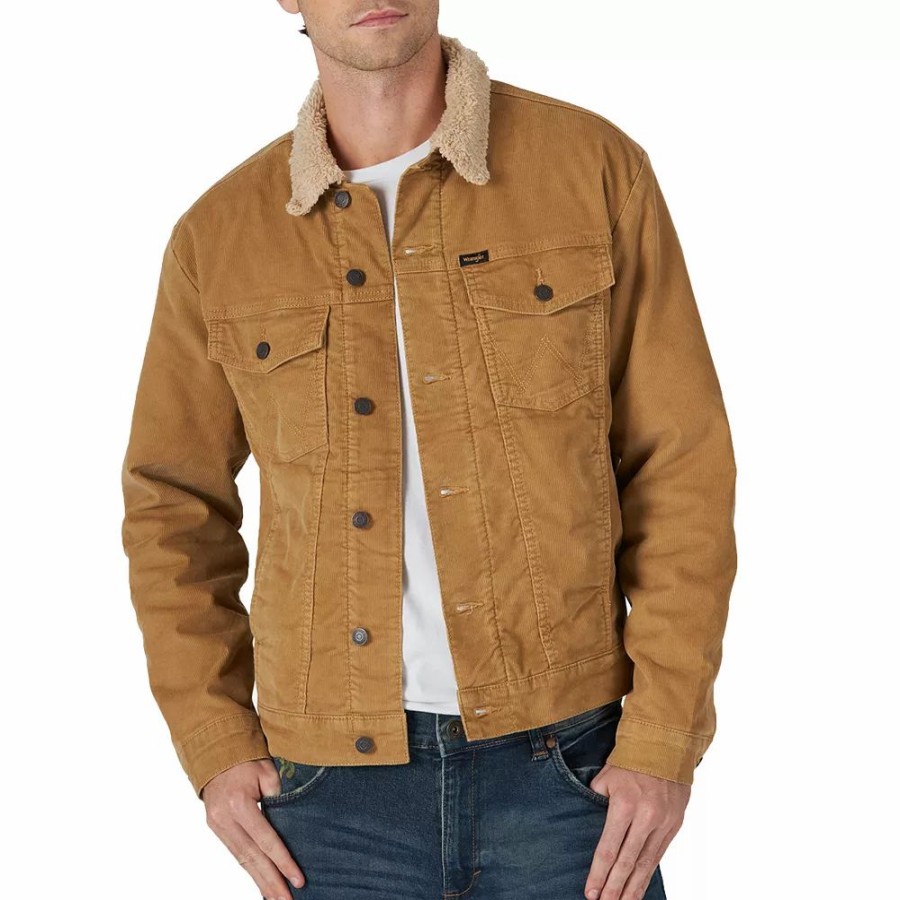 Outerwear * | Men'S Wrangler Sherpa-Lined Jacket