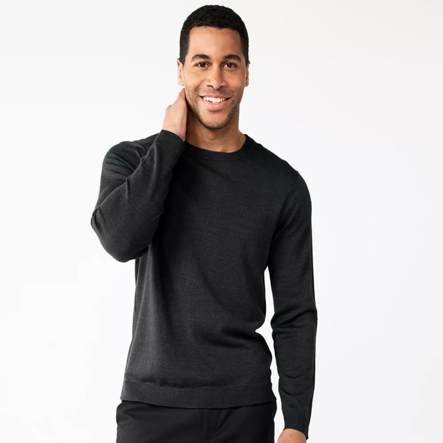 Tops * | Men'S Apt. 9 Merino Wool Blend Sweater