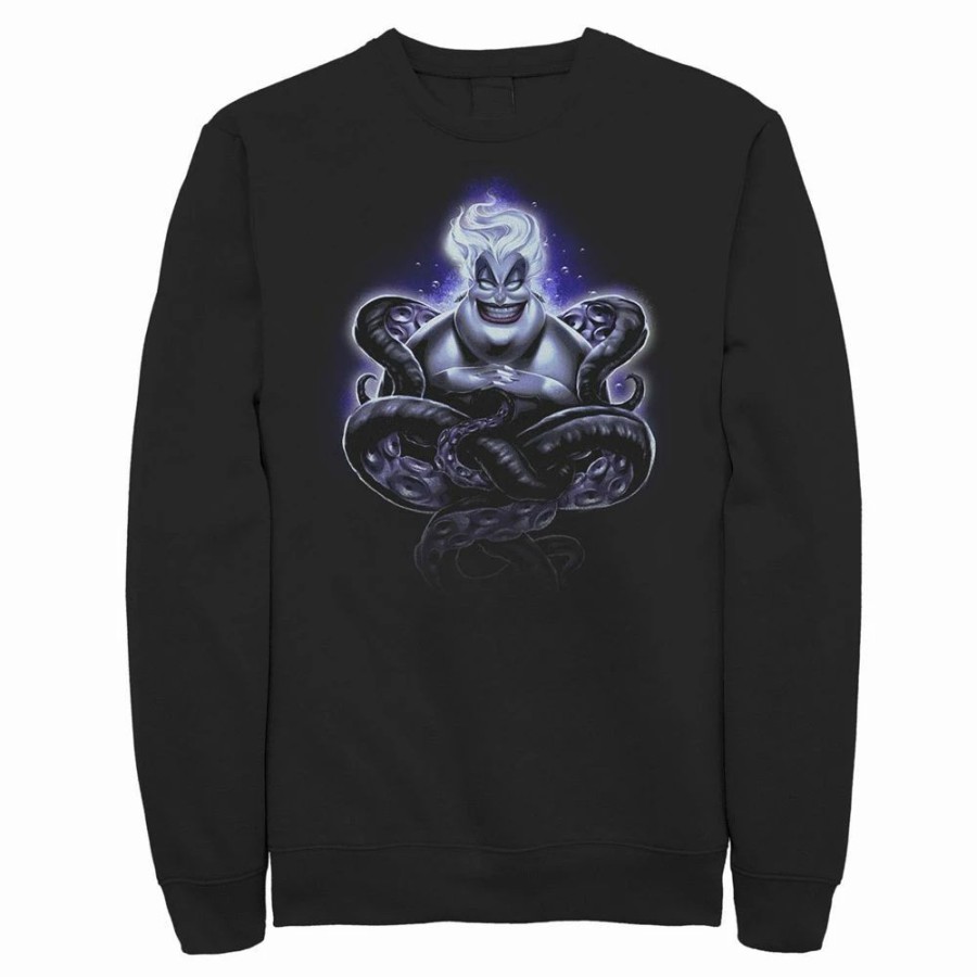 Tops * | Men'S Disney Villains Ursula Dark Portrait Sweatshirt