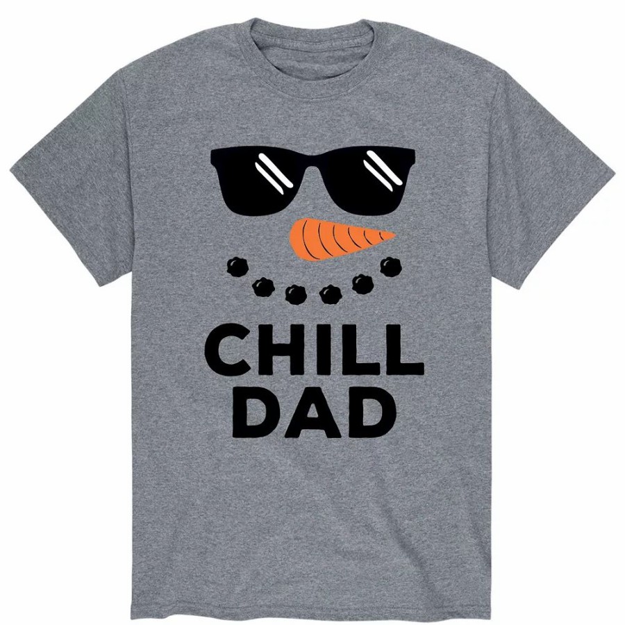 Tops * | Men'S Chill Dad Snowman Tee