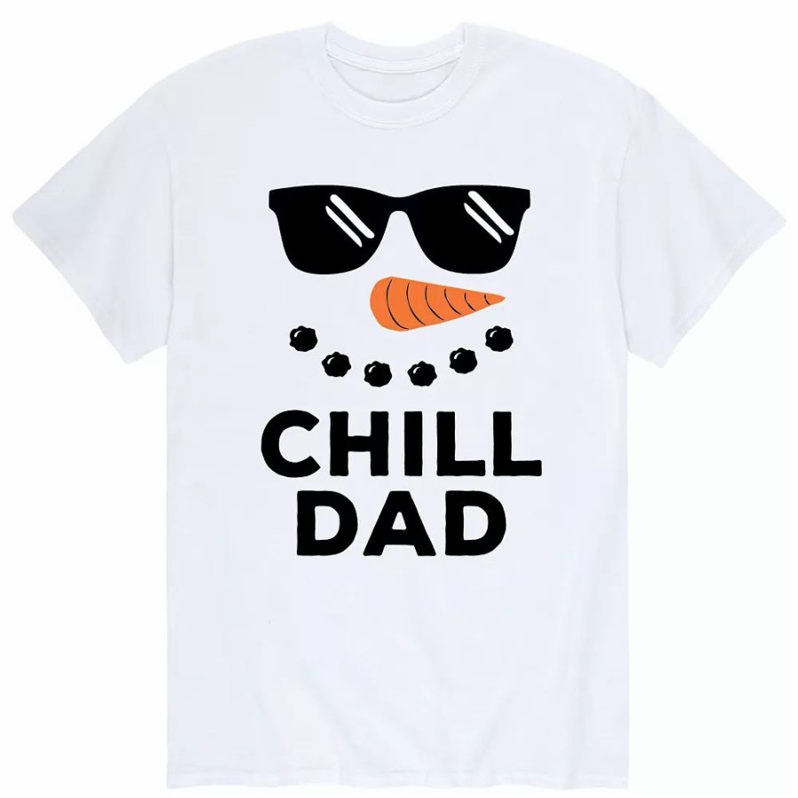 Tops * | Men'S Chill Dad Snowman Tee