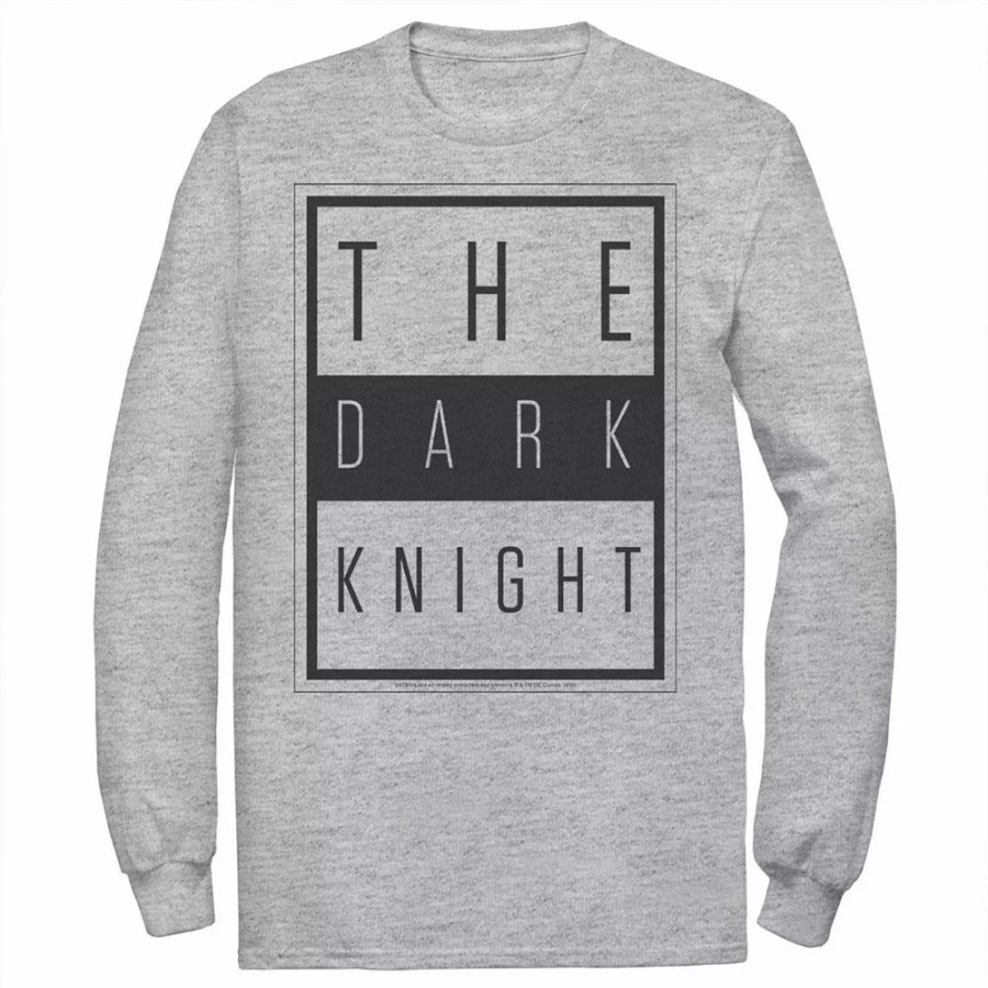 Tops * | Men'S Dc Comics Batman The Dark Knight Block Poster Tee