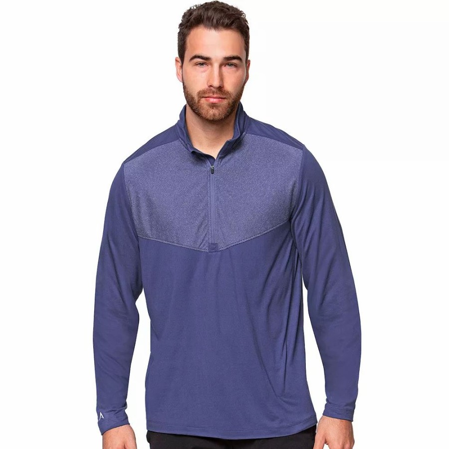 Tops * | Men'S Antigua Tilt Quarter-Zip Pullover Top