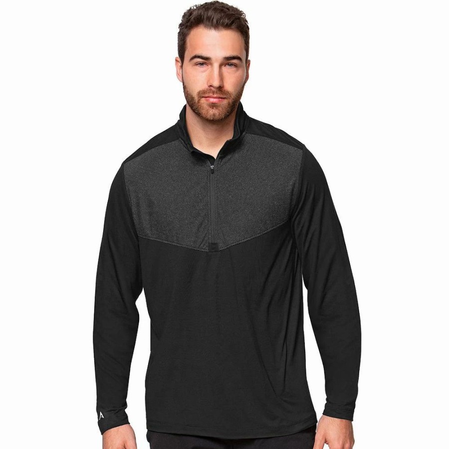 Tops * | Men'S Antigua Tilt Quarter-Zip Pullover Top