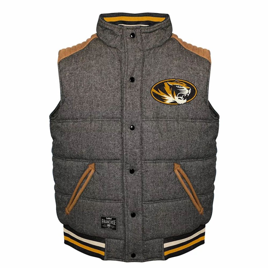 Outerwear * | Men'S Franchise Club Missouri Tigers Legacy Reversible Vest