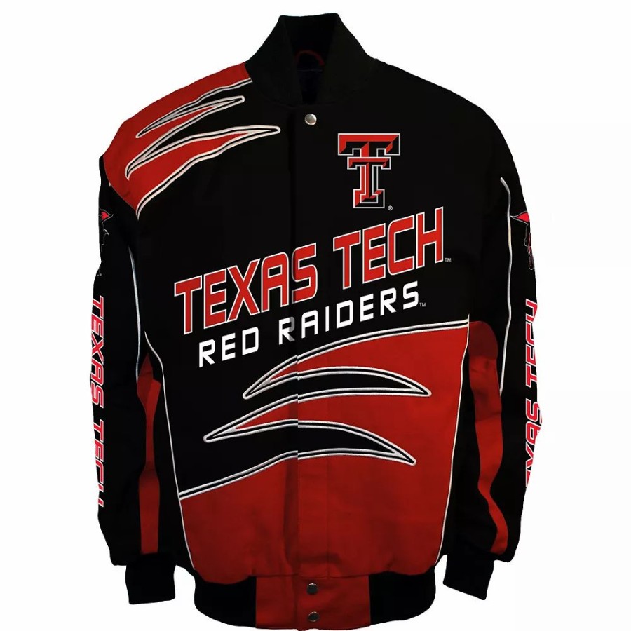 Outerwear * | Men'S Franchise Club Texas Tech Red Raiders Shred Twill Jacket