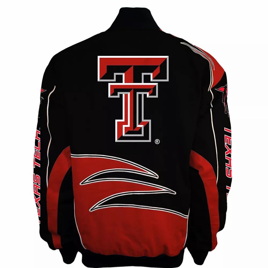 Outerwear * | Men'S Franchise Club Texas Tech Red Raiders Shred Twill Jacket