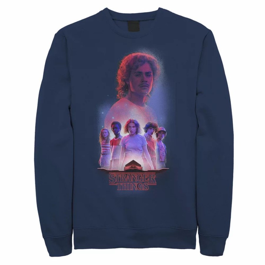 Tops * | Men'S Netflix Stranger Things Billy Group Shot Sweatshirt