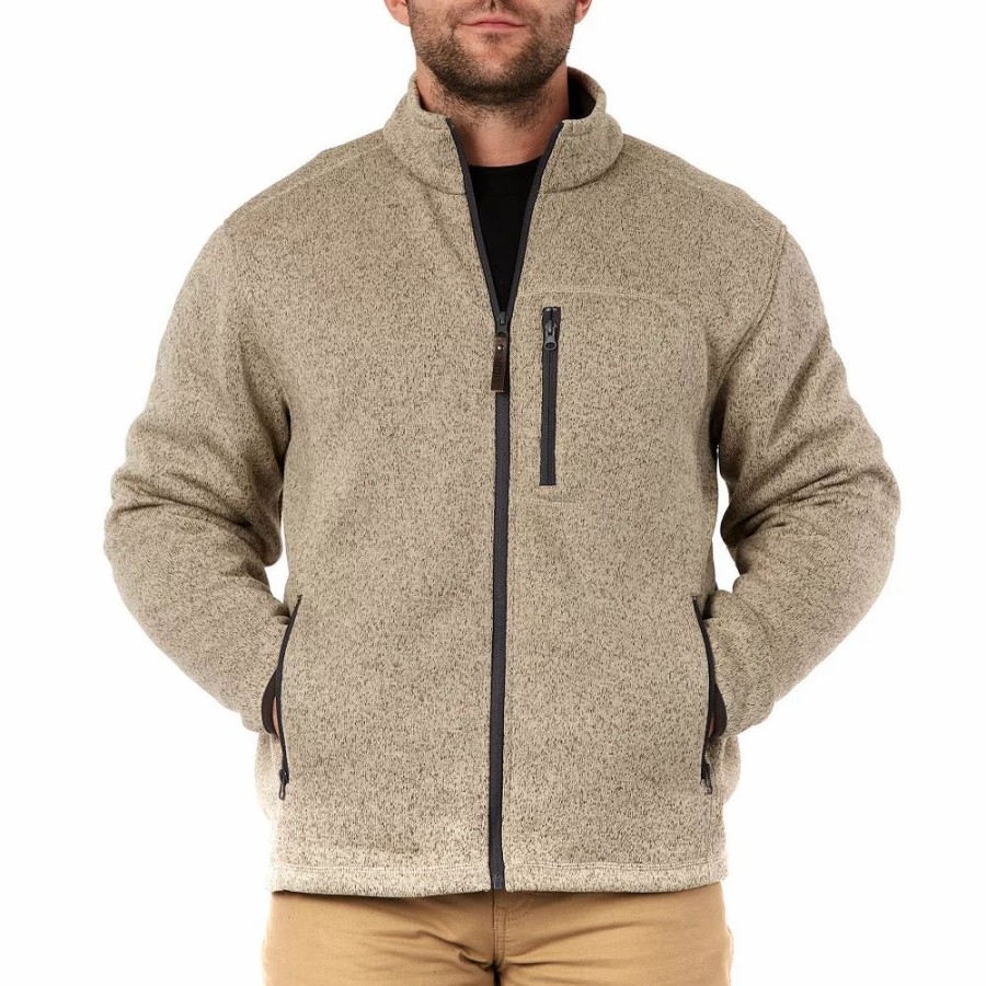 Outerwear * | Men'S Smith'S Workwear Sherpa-Lined Sweater Fleece Jacket