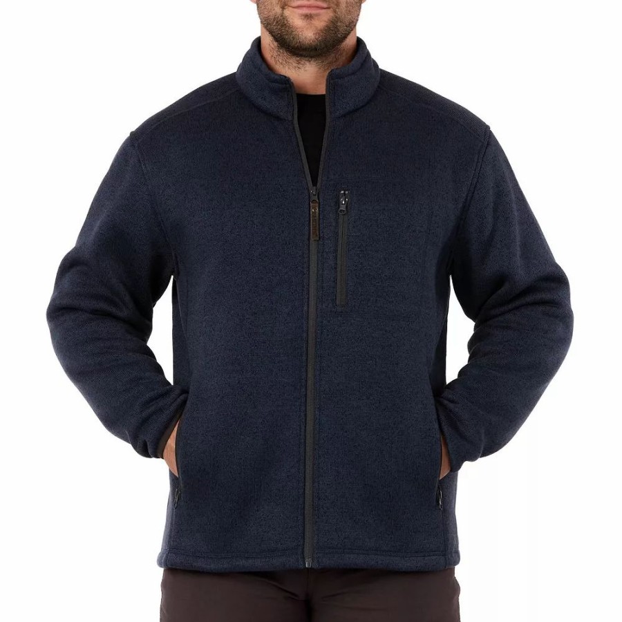 Outerwear * | Men'S Smith'S Workwear Sherpa-Lined Sweater Fleece Jacket