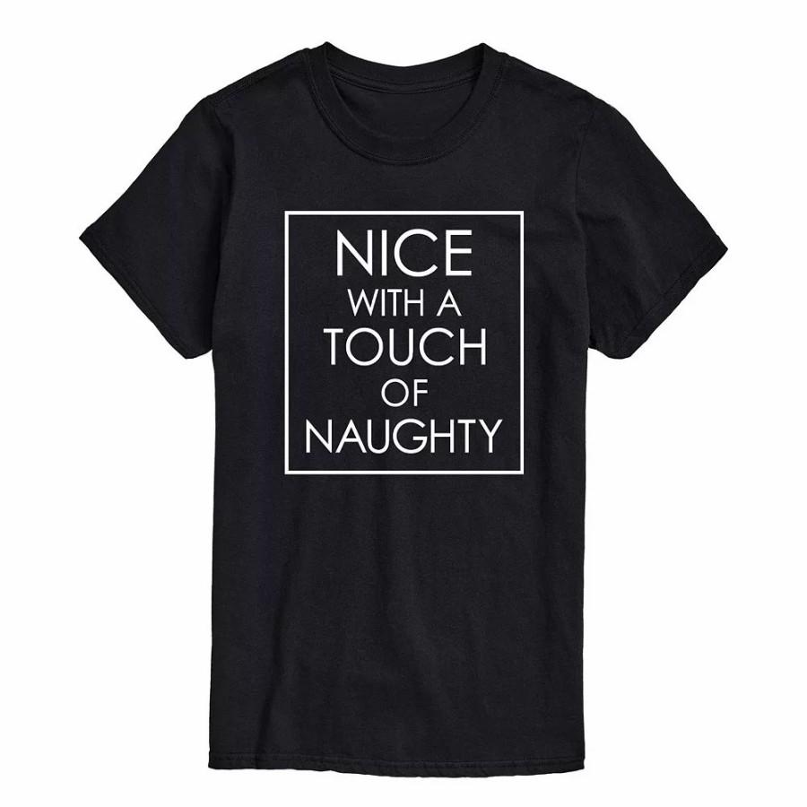 Tops * | Men'S Nice Naughty Tee