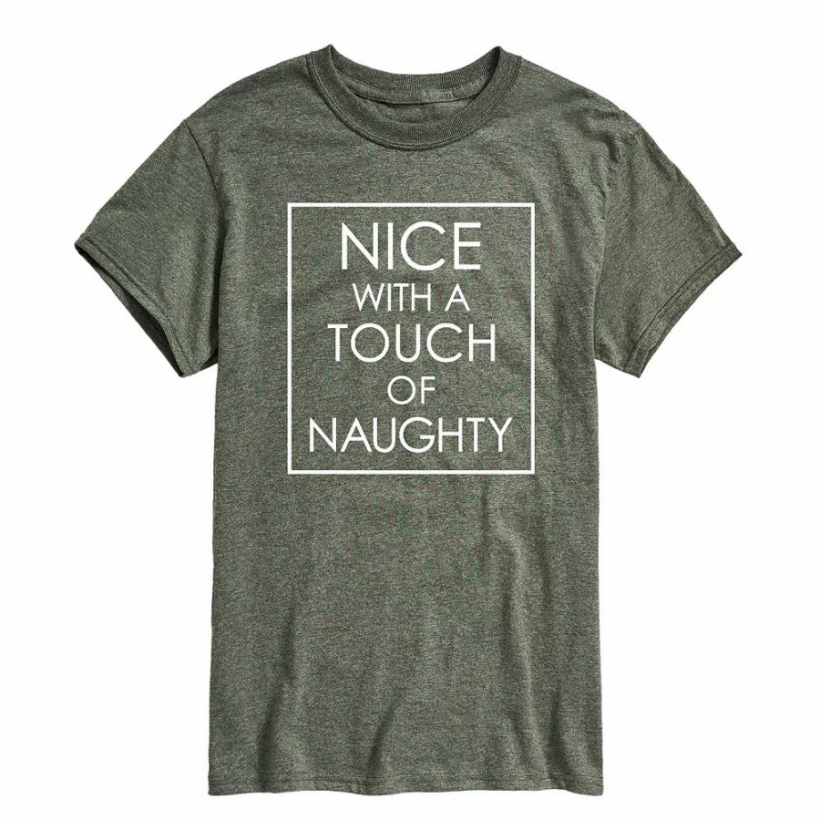 Tops * | Men'S Nice Naughty Tee