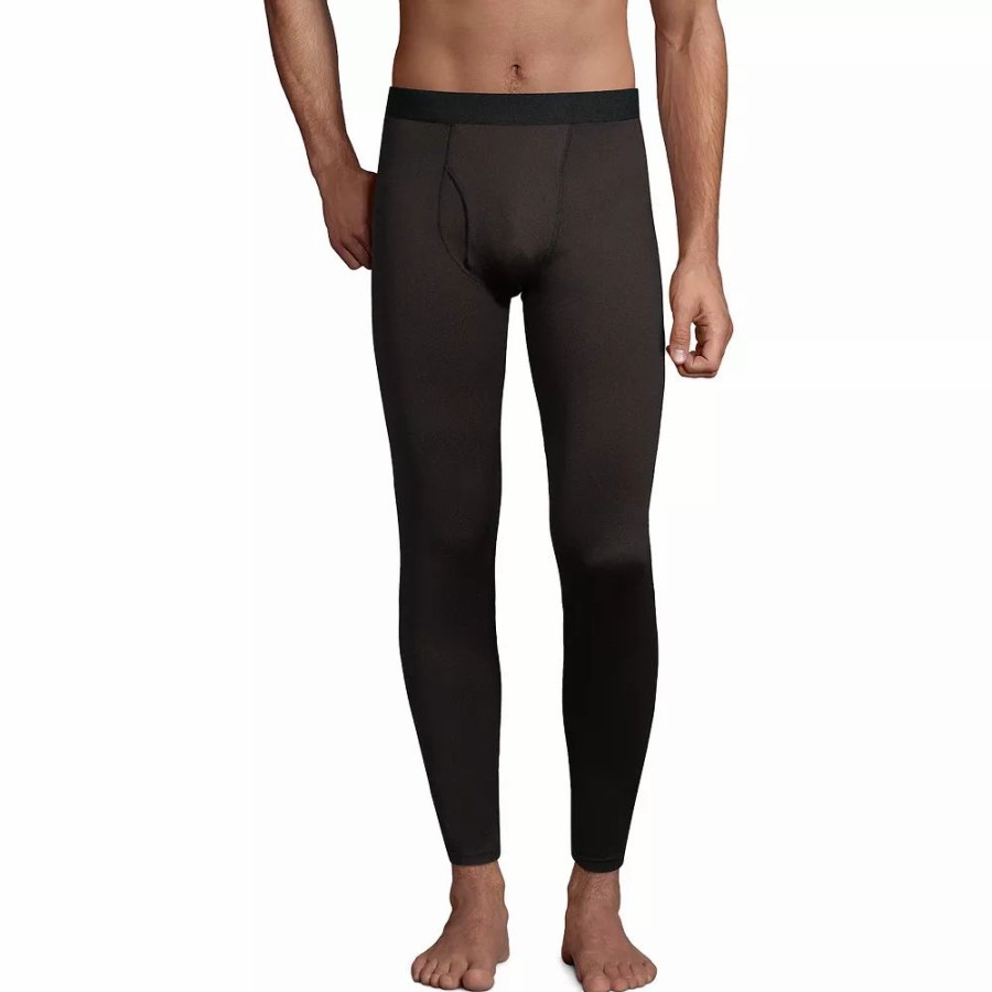 Bottoms * | Men'S Lands' End Stretch Thermaskin Long Underwear Base Layer Pants