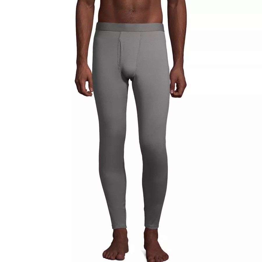 Bottoms * | Men'S Lands' End Stretch Thermaskin Long Underwear Base Layer Pants