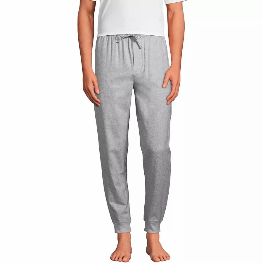 Sleepwear * | Men'S Lands' End Flannel Jogger Pajama Pants