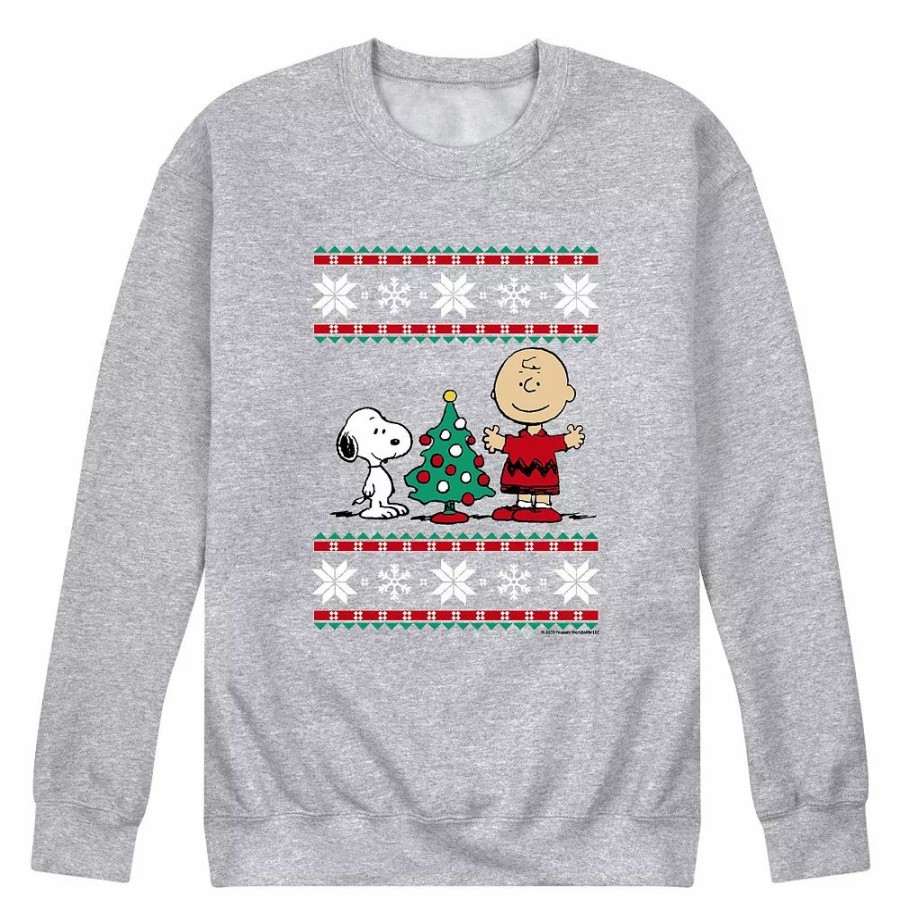 Tops * | Men'S Peanuts Snoopy Charlie Sweatshirt