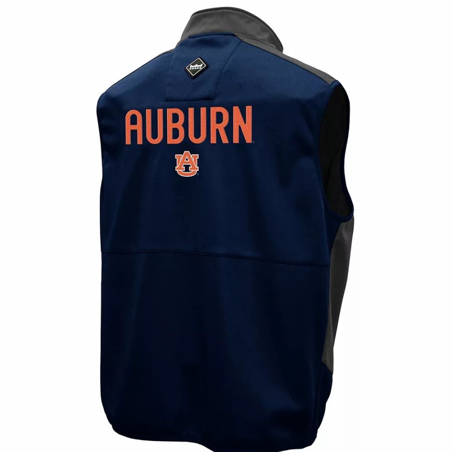 Outerwear * | Men'S Franchise Club Auburn Tigers Peak Softshell Vest