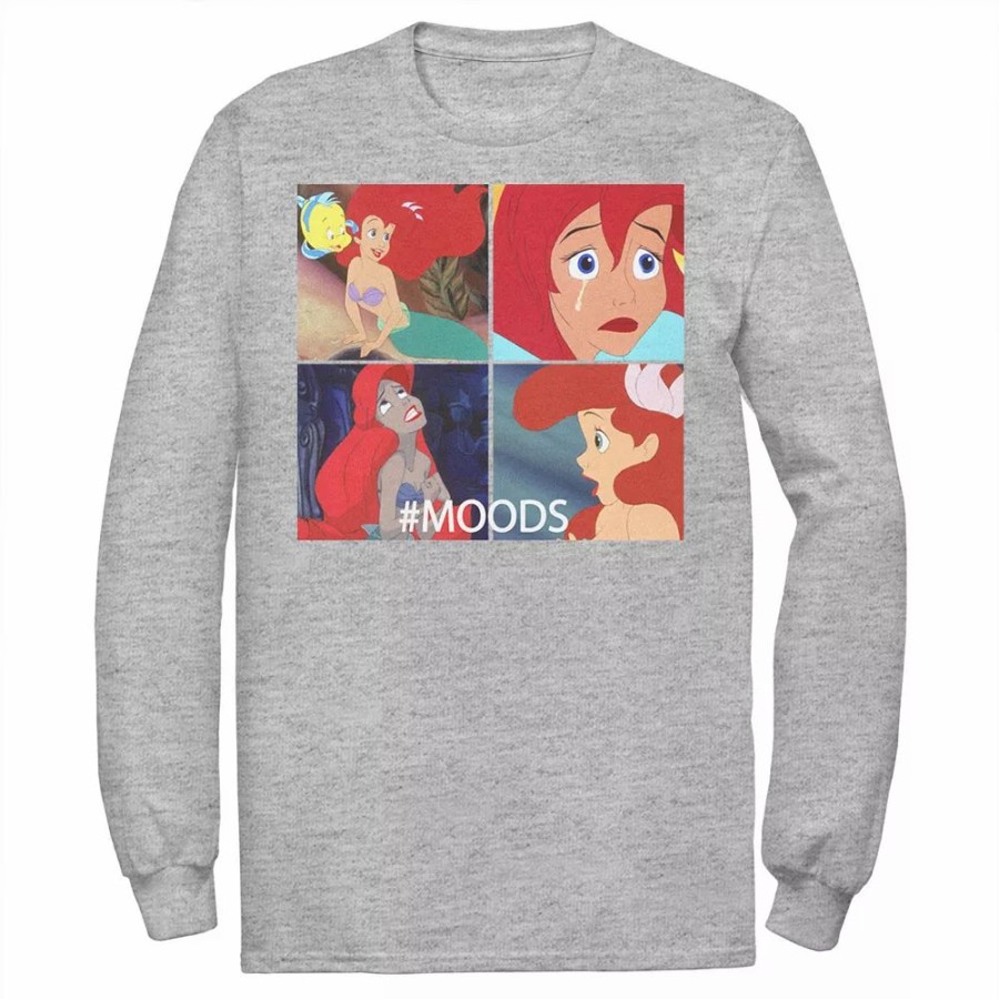 Tops * | Men'S Disney The Little Mermaid Ariel Mood Panels Tee