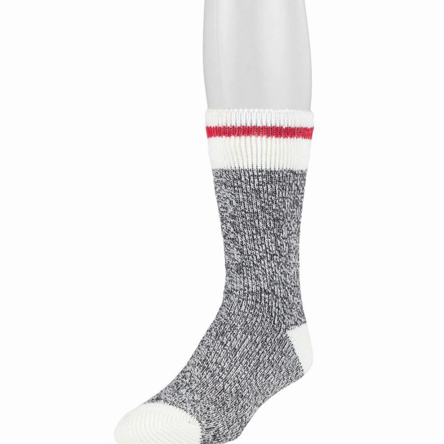 Socks & Hosiery * | Men'S Heat Holders Thermal Block Twist Crew Socks