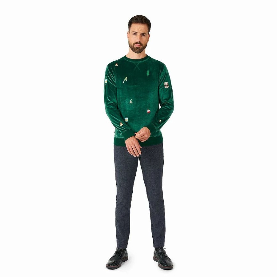 Tops * | Men'S Deluxe Sweater Christmas Icons