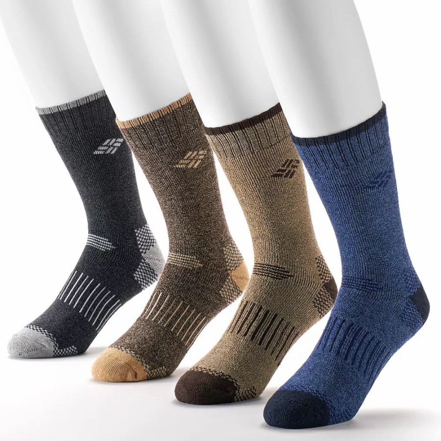 Socks & Hosiery * | Men'S Columbia Lifestyle Thermal Performance Crew Socks