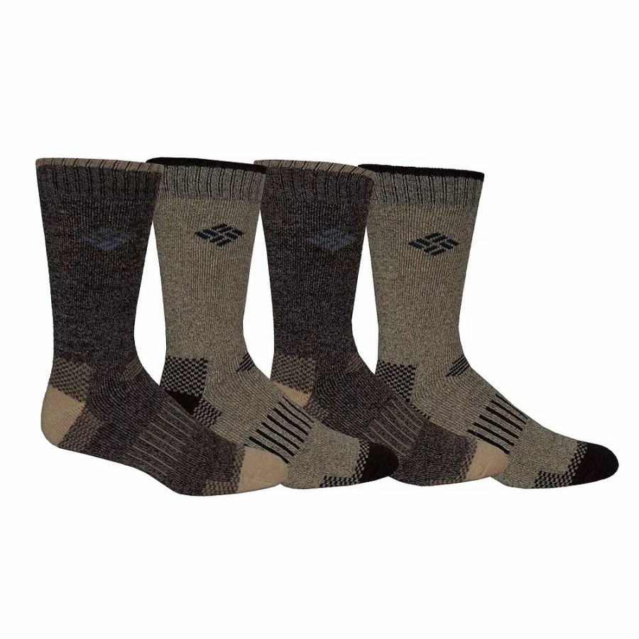 Socks & Hosiery * | Men'S Columbia Lifestyle Thermal Performance Crew Socks