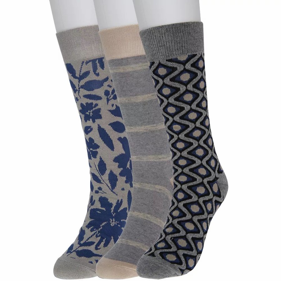 Socks & Hosiery * | Men'S Sonoma Goods For Life 3-Pack Patterned Dress Socks