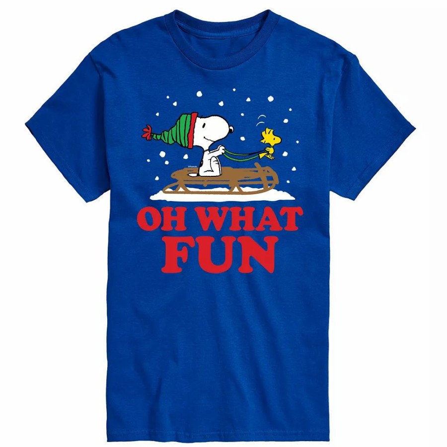 Tops * | Big & Tall Peanuts Oh What Fun Tee