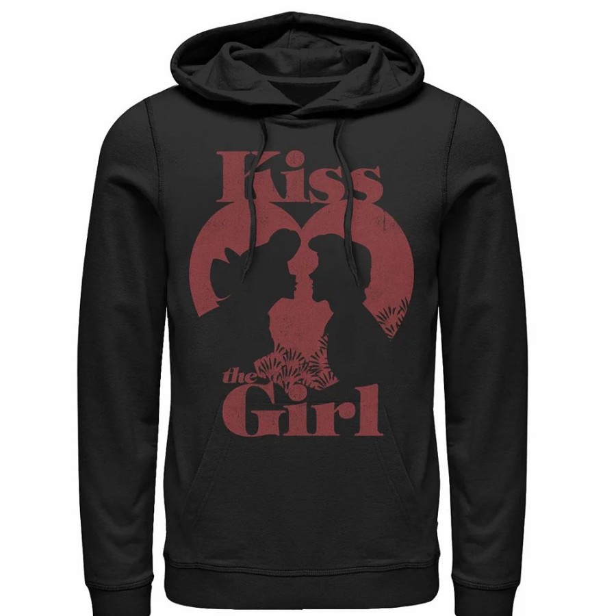 Tops * | Men'S Disney The Little Mermaid Valentine'S Day Kiss The Girl Hoodie