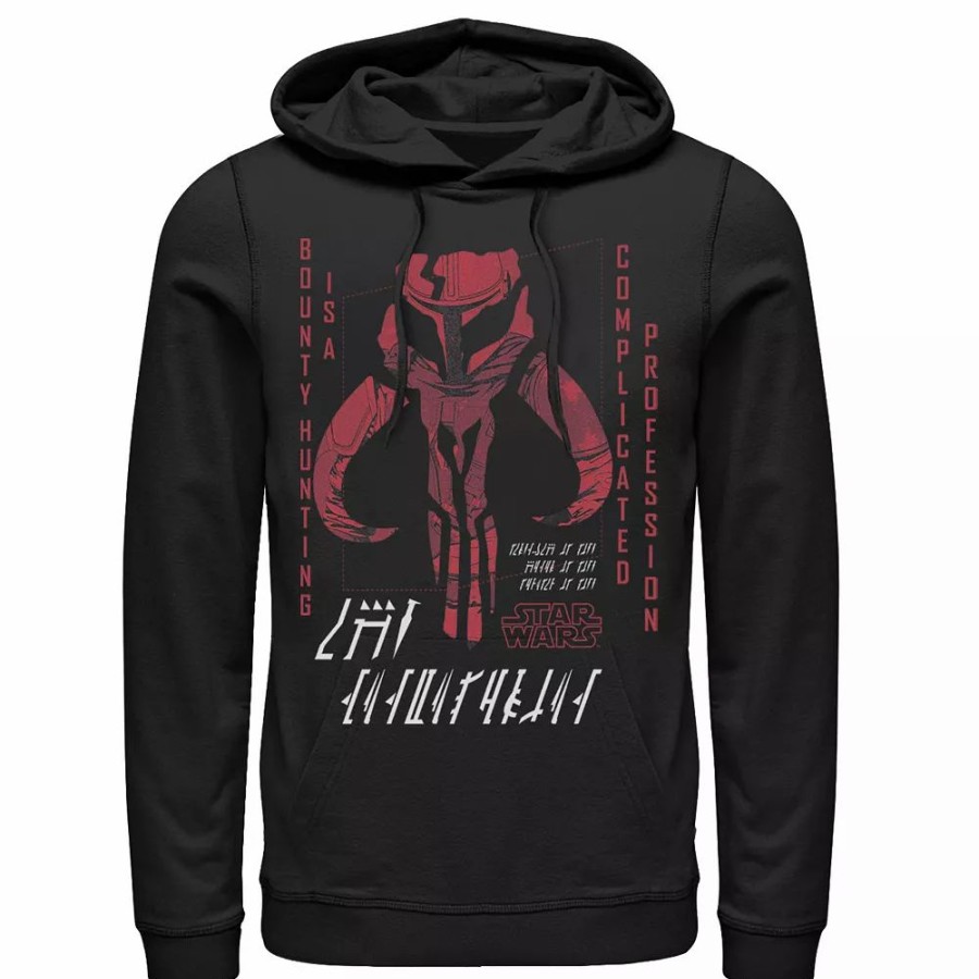 Tops * | Men'S Star Wars The Mandalorian Mythosaur Complicated Profession Hoodie