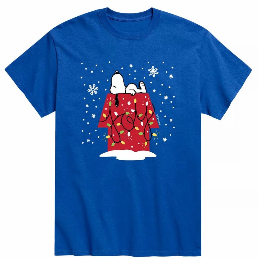 Tops * | Men'S Peanuts Joy Snoopy Tee